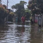 Ilustrasi - Genangan air saat musim penghujan akibat drainase yang tidak kuat menahan aliran air. Sumber foto: Antara