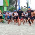Para peserta adu lari pada ajang Indofood Bintan Triathlon 2026, di kawasan Lagoi Bay Beach, Bintan Resorts, Kabupaten Bintan, Kepri, Sabtu (3/10/2026). Sumber foto: Antara