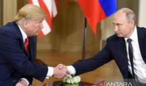Presiden Trump dan Presiden Putin. Sumber foto: Antara