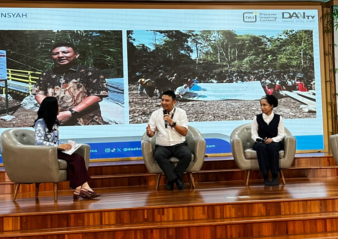 Rachmansyah Hasanudin dalam acara di DAAI TV. Sumber foto: indomaritim.com/Haresti