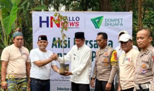 Bakti sosial penanaman bibit pohon. Sumber foto: indomaritim.com/ist