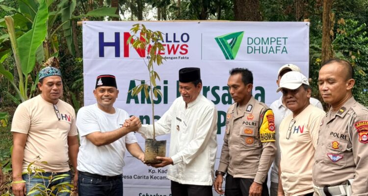 Bakti sosial penanaman bibit pohon. Sumber foto: indomaritim.com/ist