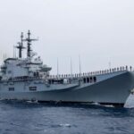 Arsip - Kapal induk ITS Giuseppe Garibaldi. Sumber foto: Antara
